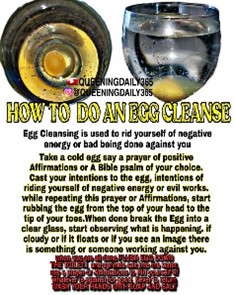 how to do a cleansing with an egg