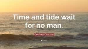 creative writing on time and tide wait for none